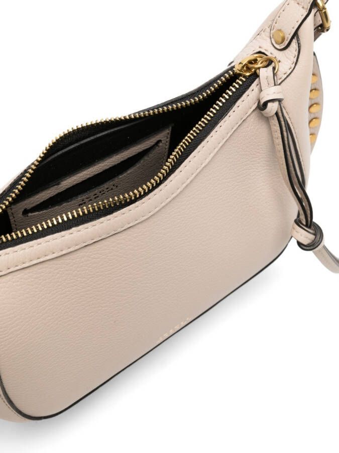 ISABEL MARANT Oskan leren schoudertas Beige
