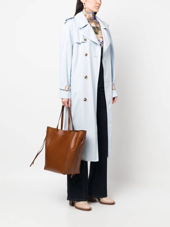 ISABEL MARANT Oskan shopper met studs Bruin