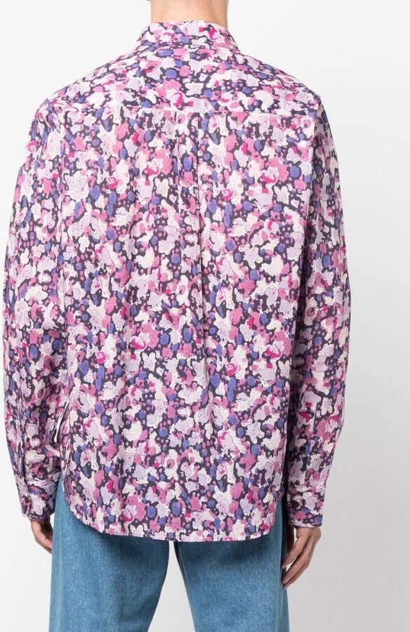 MARANT Overhemd met bloemenprint Paars