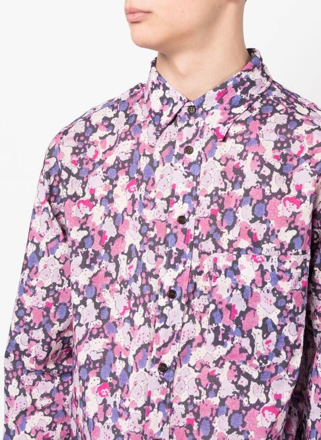 MARANT Overhemd met bloemenprint Paars