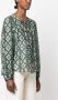 ISABEL MARANT Ametissa blouse met gestrikte voorkant Groen - Thumbnail 3