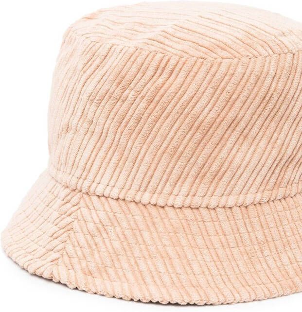 ISABEL MARANT Haley vissershoed met geborduurd logo Beige