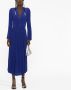 ISABEL MARANT Midi-jurk met ruches Blauw - Thumbnail 2