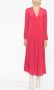 ISABEL MARANT Midi-jurk met ruches Roze - Thumbnail 2