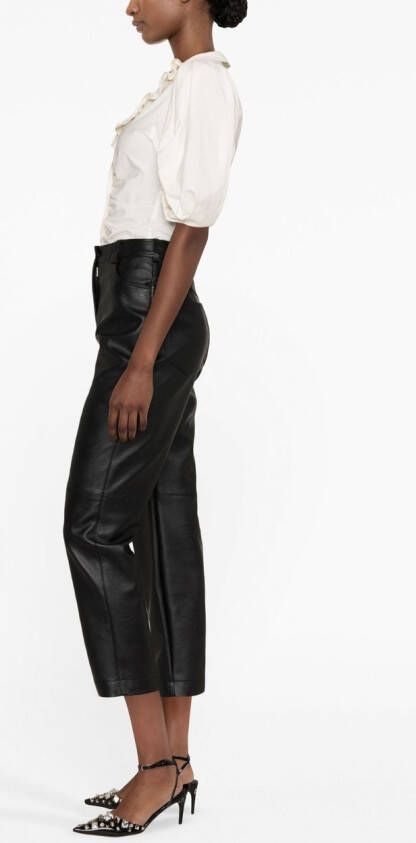 ISABEL MARANT Catalia blouse met pofmouwen Beige