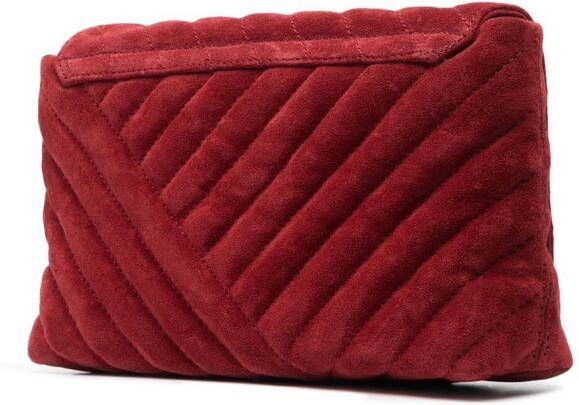 ISABEL MARANT Schoudertas met gegraveerd logo Rood