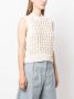 ISABEL MARANT Faye semi-doorzichtige top Beige - Thumbnail 3
