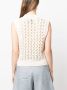 ISABEL MARANT Faye semi-doorzichtige top Beige - Thumbnail 4