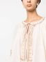 ISABEL MARANT Clive blouse met pailletten Beige - Thumbnail 5