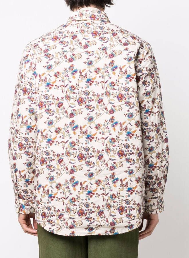 MARANT Shirtjack met bloemenprint Beige