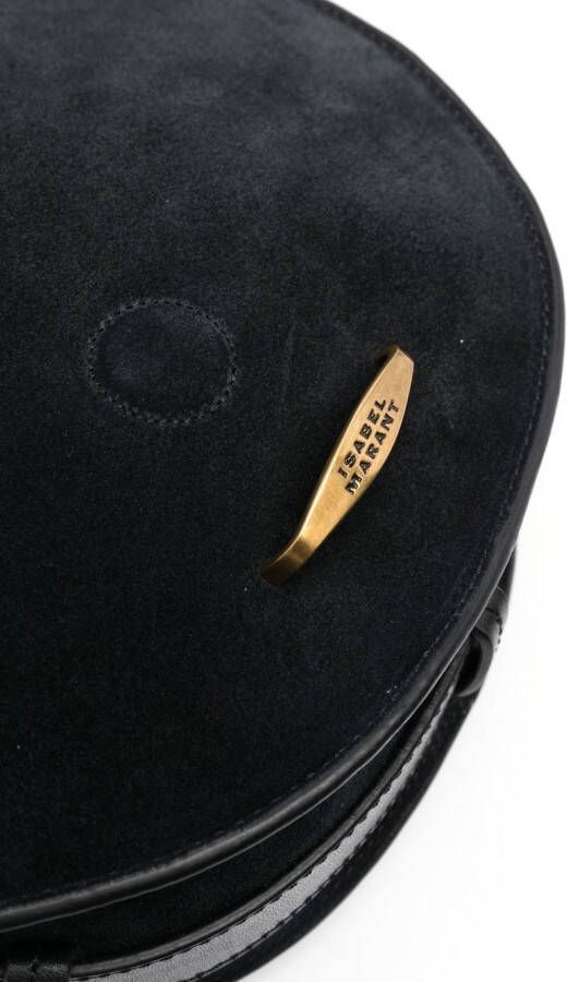 ISABEL MARANT Botsy suède crossbodytas Zwart