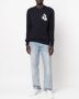 MARANT Evans logo-intarsia trui Blauw - Thumbnail 2