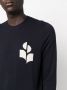 MARANT Evans logo-intarsia trui Blauw - Thumbnail 5