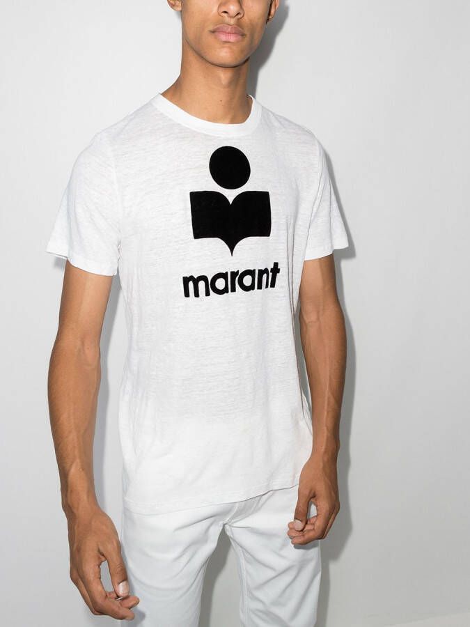 ISABEL MARANT T-shirt met logoprint Wit