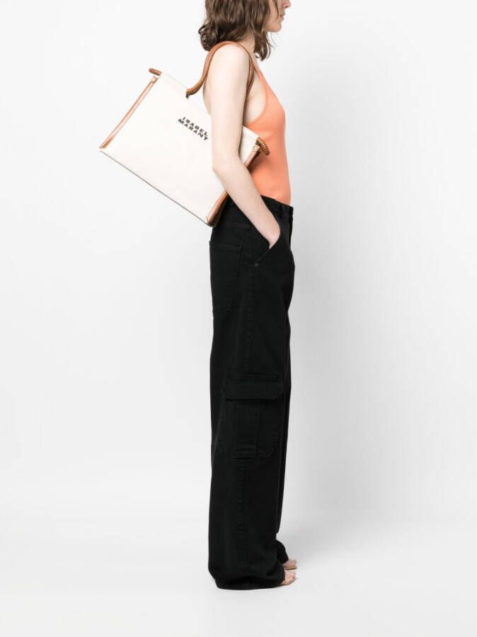 ISABEL MARANT Katoenen shopper Beige