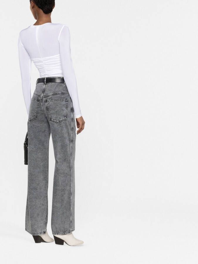 ISABEL MARANT Top met gesmockt detail Wit