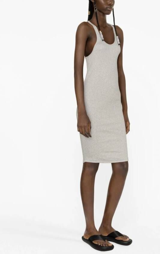 ISABEL MARANT Geribbelde jurk Grijs