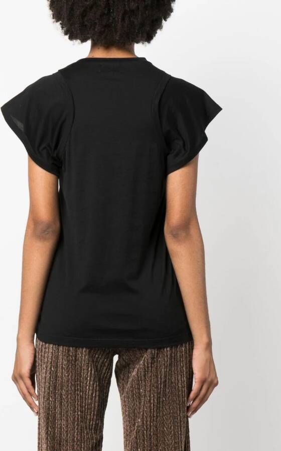ISABEL MARANT Uitgesneden T-shirt Zwart