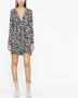 ISABEL MARANT Lara mini-jurk met bloemenprint Zwart - Thumbnail 2