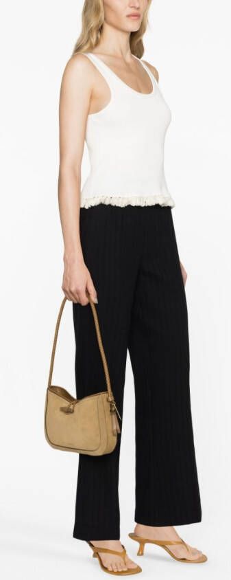 ISABEL MARANT Vigo suède schoudertas Bruin