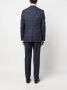 Isaia Geruite blazer Blauw - Thumbnail 4