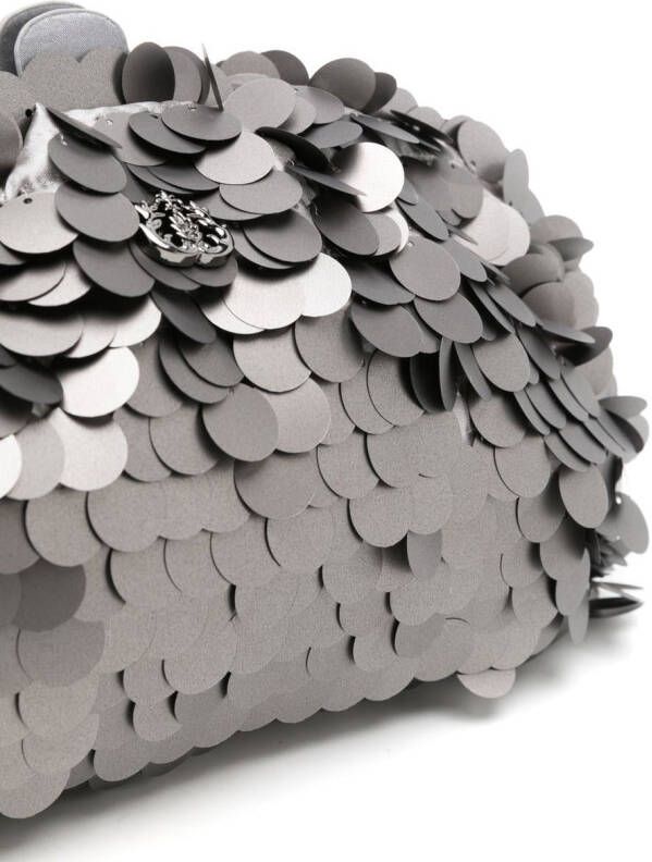 Isla Clutch met pailletten Zwart