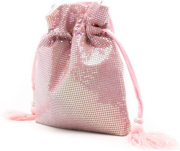 Isla Schoudertas met logoplakkaat Roze