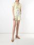 Isolda Shorts met bloemenprint Geel - Thumbnail 2