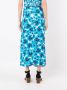 Isolda Gedraaide rok Blauw - Thumbnail 4