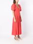 Isolda Geplooide jurk Roze - Thumbnail 3