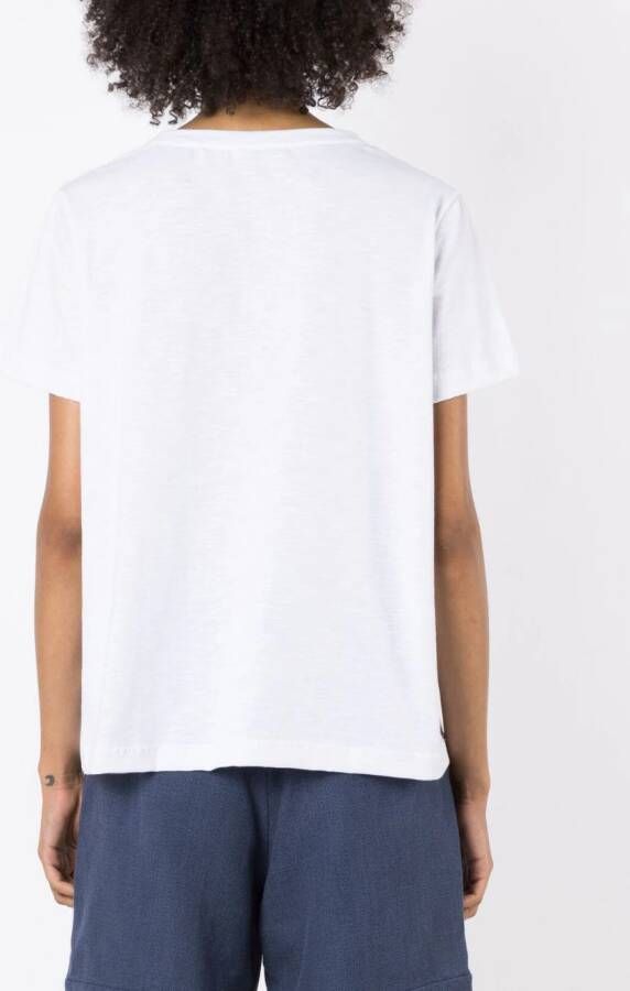Isolda T-shirt met print Wit