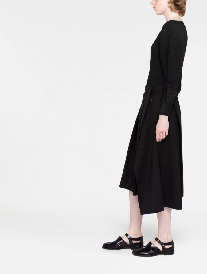Issey Miyake Sweater van gerecycled polyester Zwart