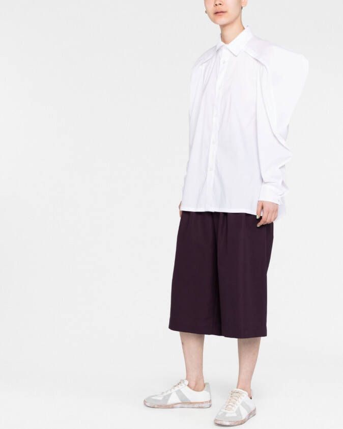 Issey Miyake Blouse met knoopsluiting Wit