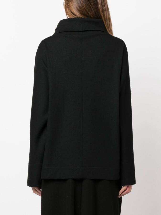 Issey Miyake Top met wijde mouwen Zwart