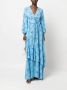 IVY OAK Maxi-jurk met bloemenprint Blauw - Thumbnail 2