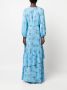 IVY OAK Maxi-jurk met bloemenprint Blauw - Thumbnail 4