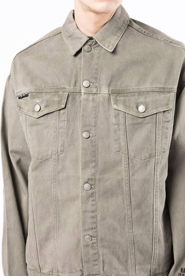 izzue Button-up shirtjack Groen