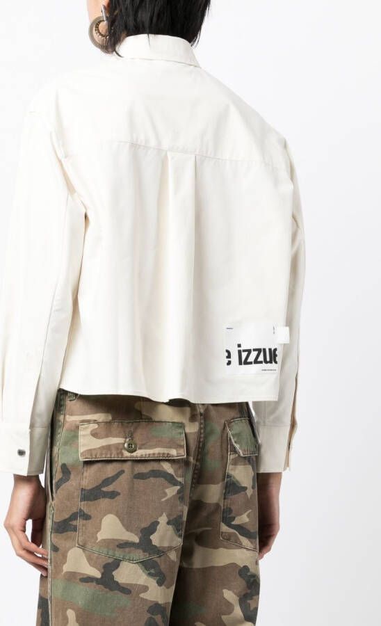 izzue Cropped blouse Beige
