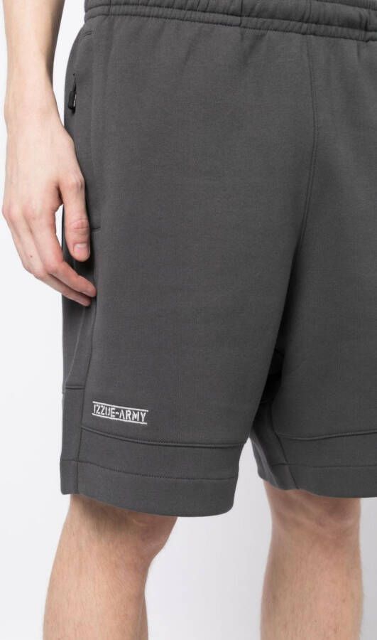 izzue Shorts met elastische taille Grijs