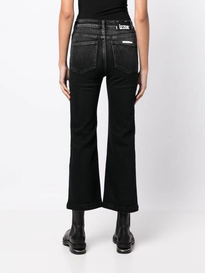 izzue Cropped jeans Zwart