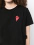 Izzue T-shirt met geborduurd hart Zwart - Thumbnail 5