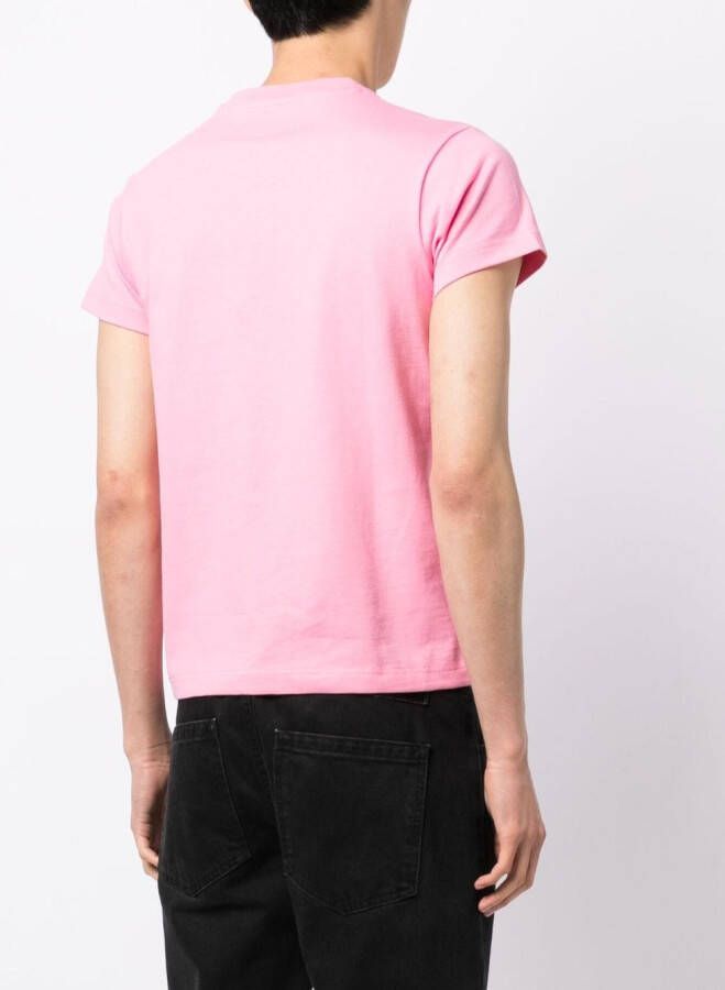 izzue T-shirt met logopatch Roze