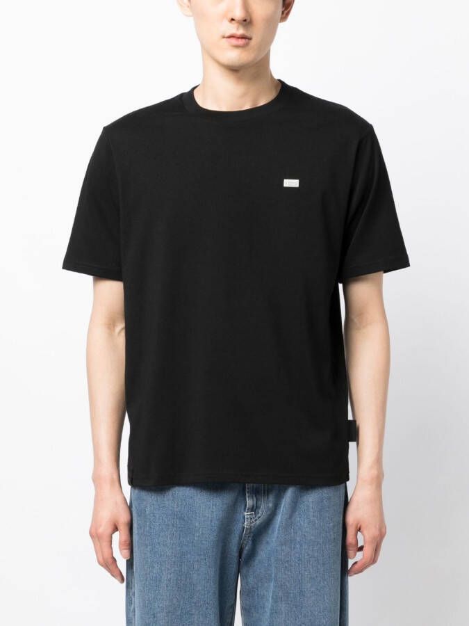 izzue T-shirt met logopatch Zwart
