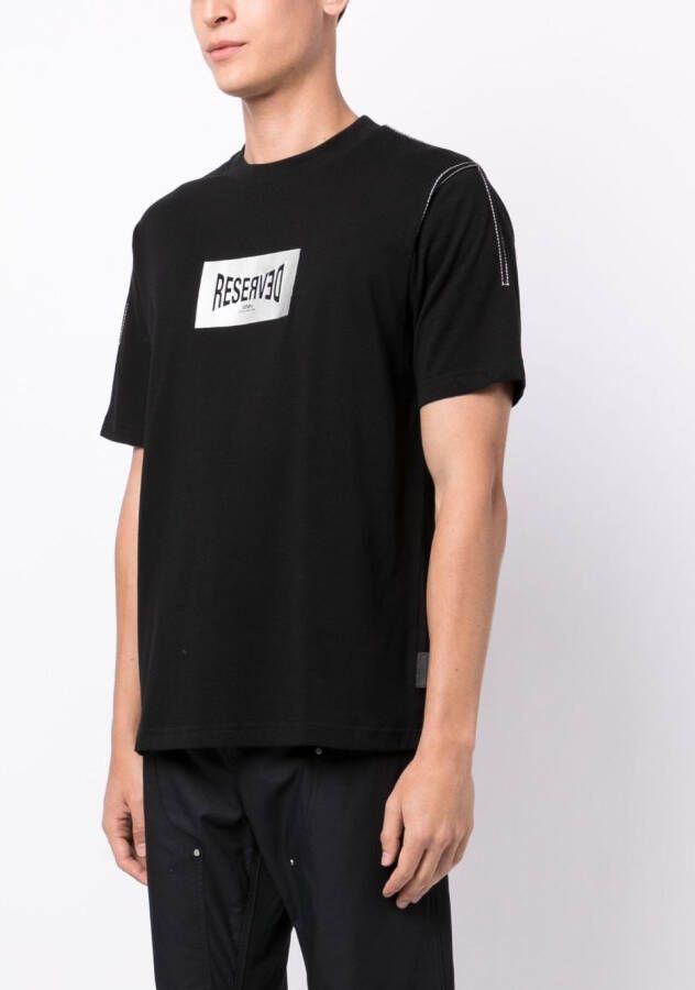 izzue T-shirt met logopatch Zwart
