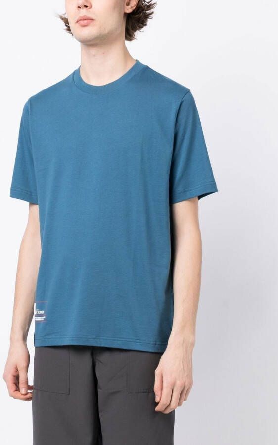 izzue T-shirt met logoprint Blauw