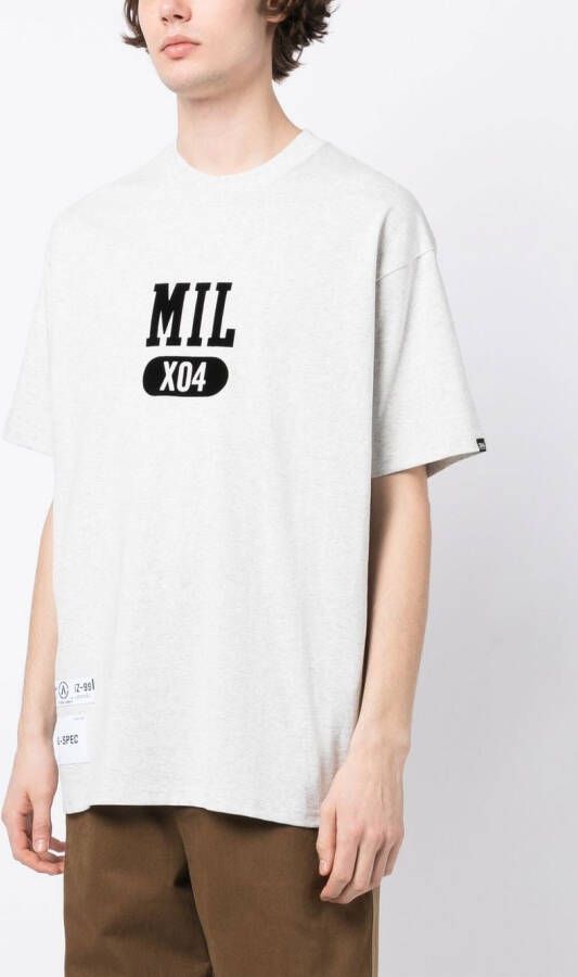 izzue T-shirt met logoprint Grijs