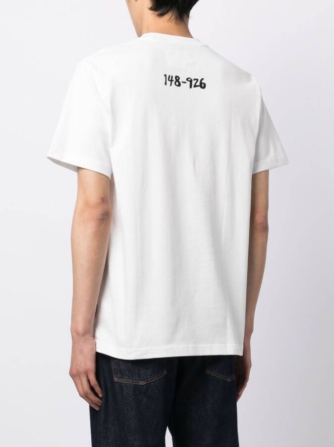 izzue T-shirt met logoprint Wit