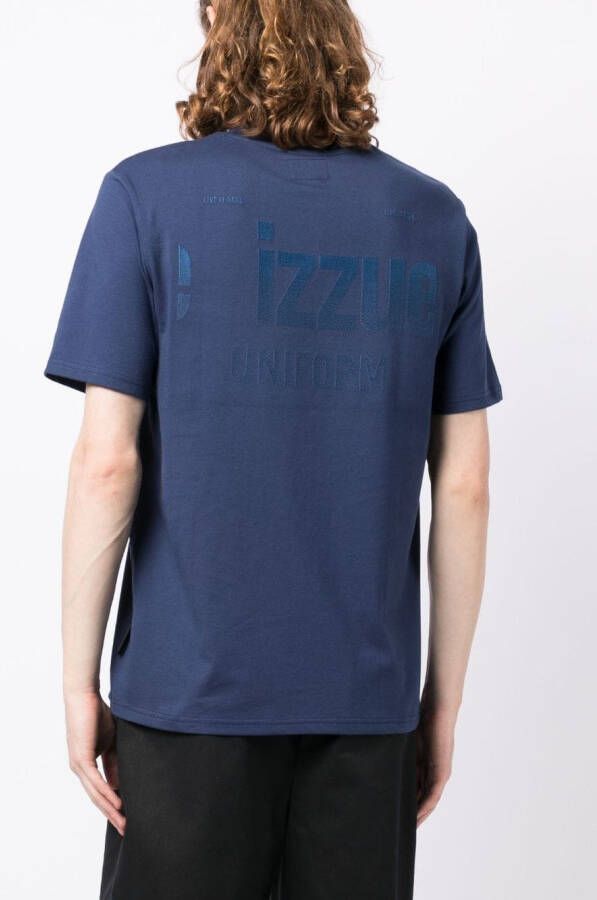 izzue T-shirt met print Blauw