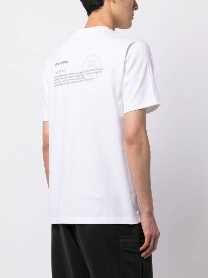 izzue T-shirt met print Wit