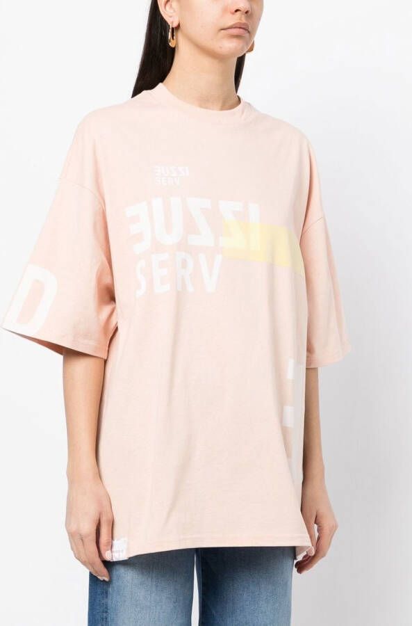 izzue T-shirt met verlaagde schouders Roze